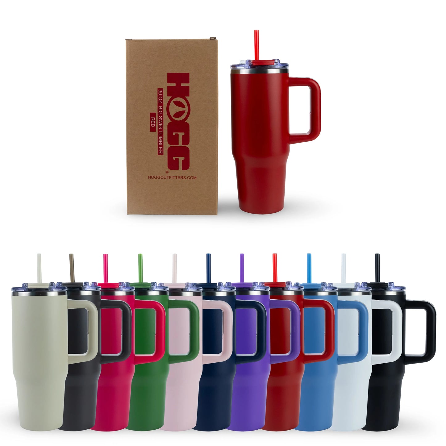 Your Brand Logo - Engraved - 30oz Big Swig Tumbler w/ Handle