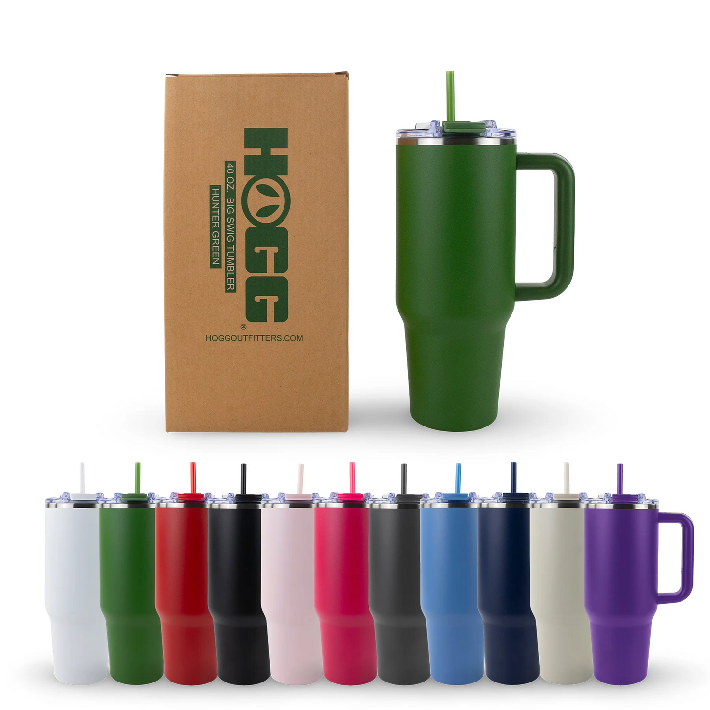 Your Brand Logo - Engraved - 40oz Big Swig Tumbler w/ Handle