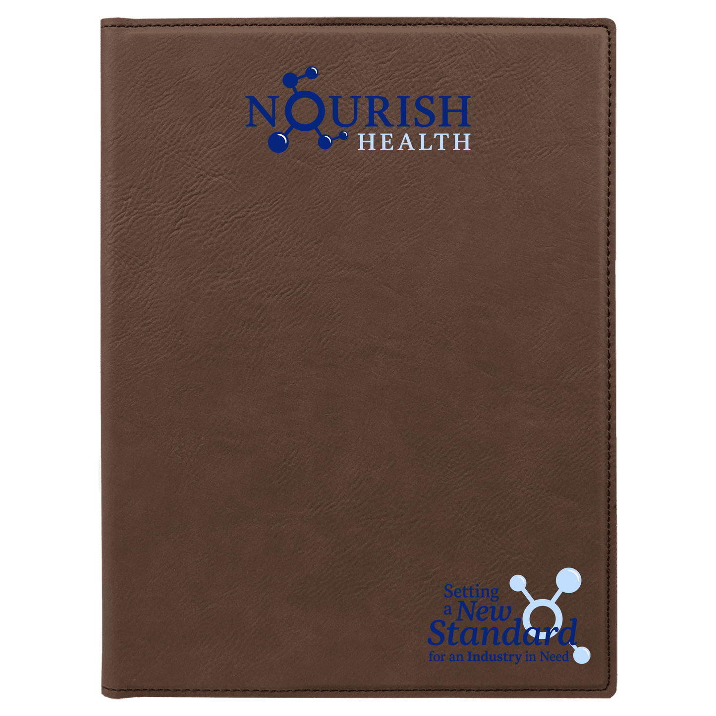 Nourish Health Leatherette Notebook – 8.5" x 11"