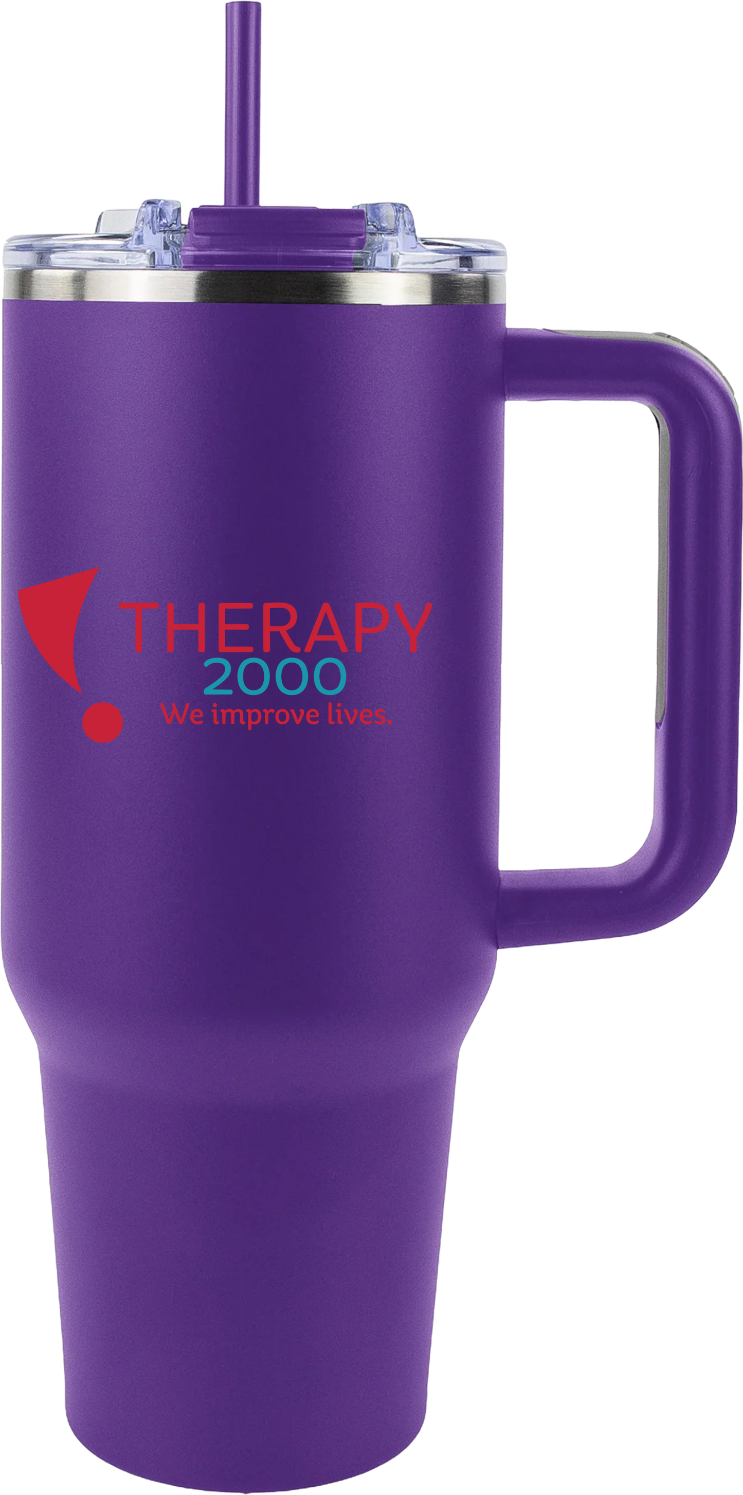 Therapy 2000 40oz Big Swig Tumbler with Handle | Color UV Printed Logo