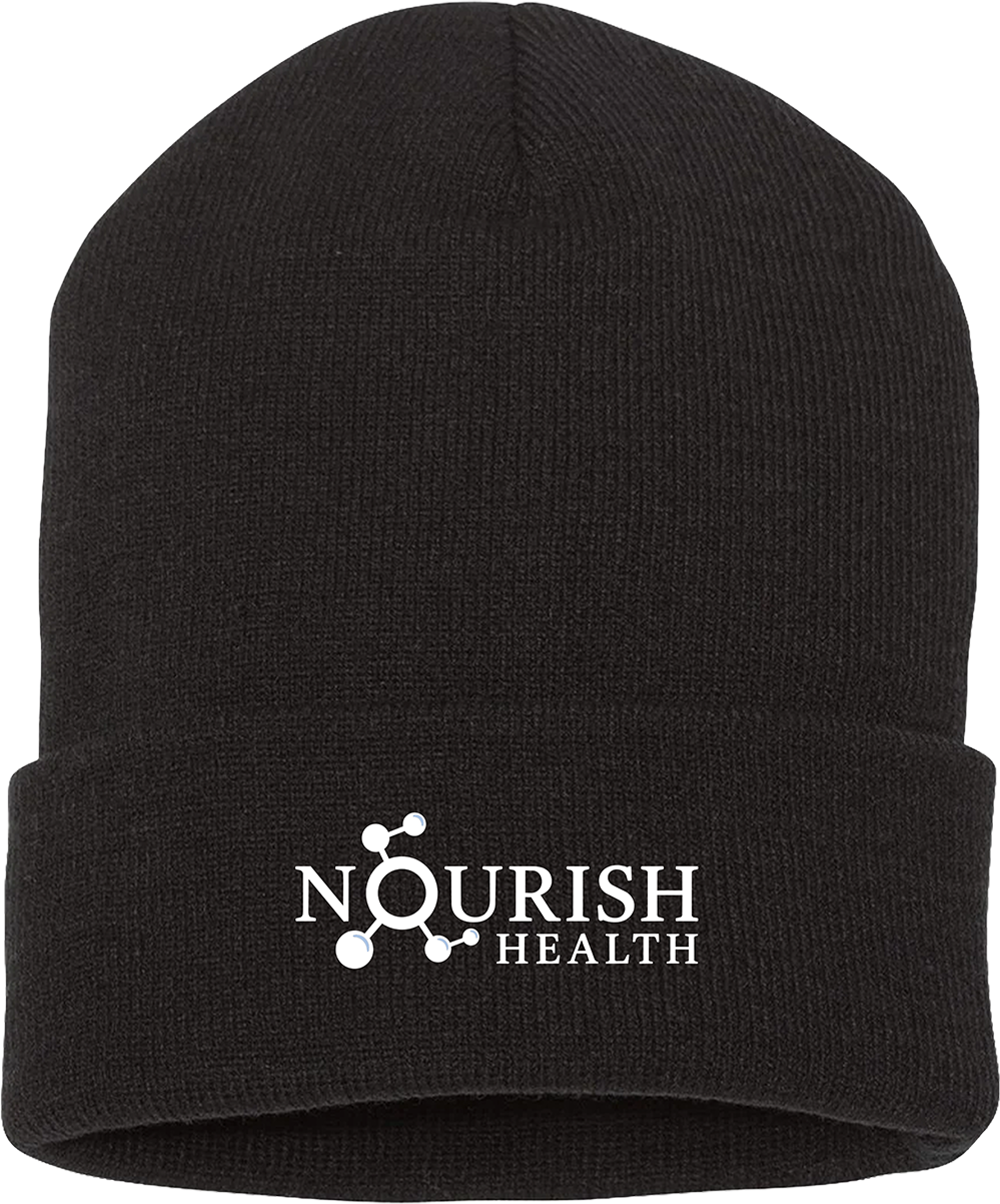 Nourish Health Knit Cuffed Beanie