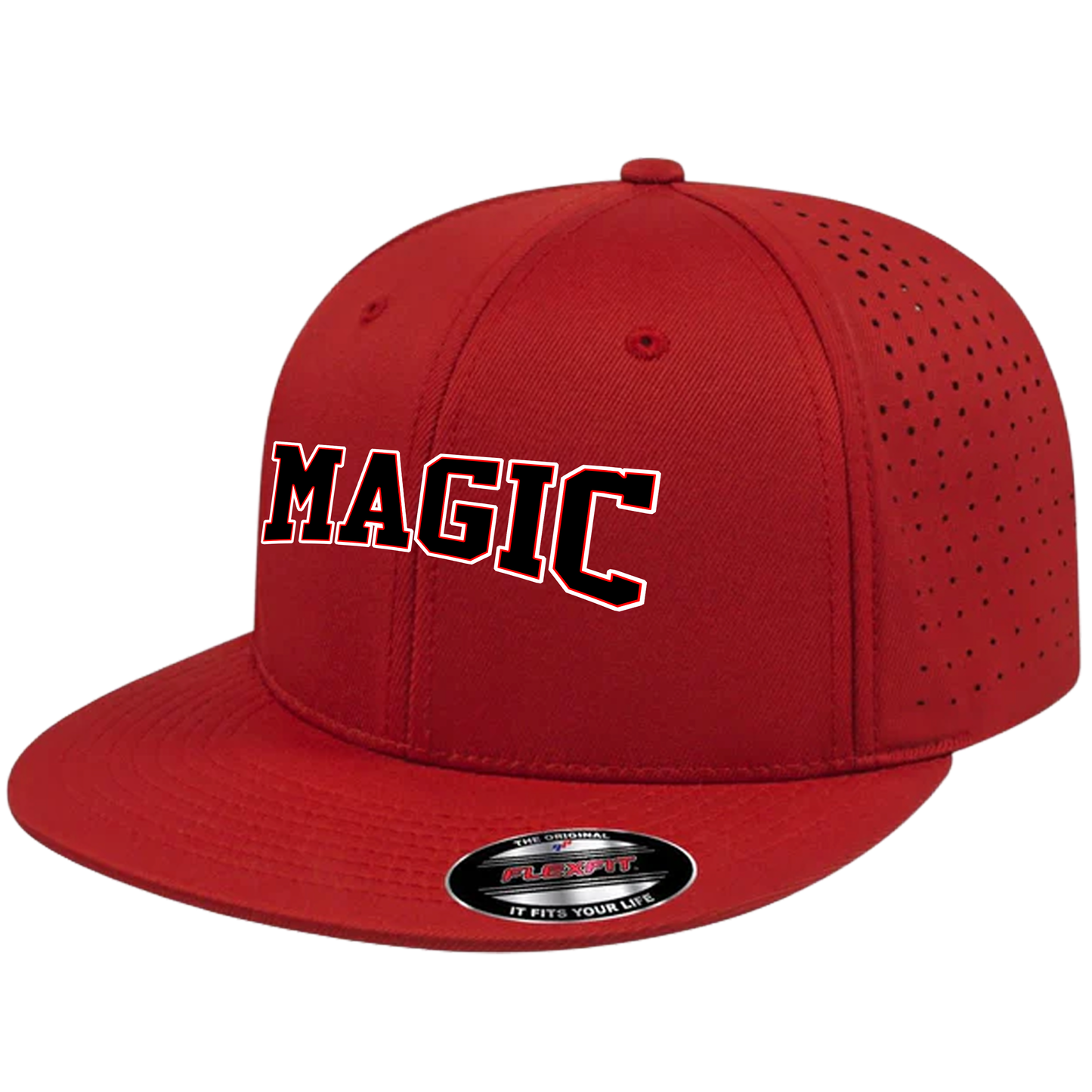 Texas Magic Flat Bill Flexfit Hat - Official Magic Logo