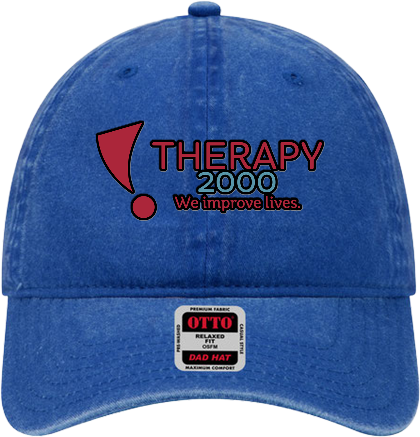 T2K Otto Unstructured Ball Cap Leatherette Full Color UV Printed Leatherette Logo