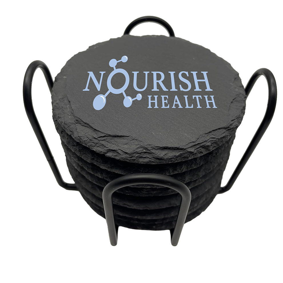 Nourish Health Slate Coaster Set