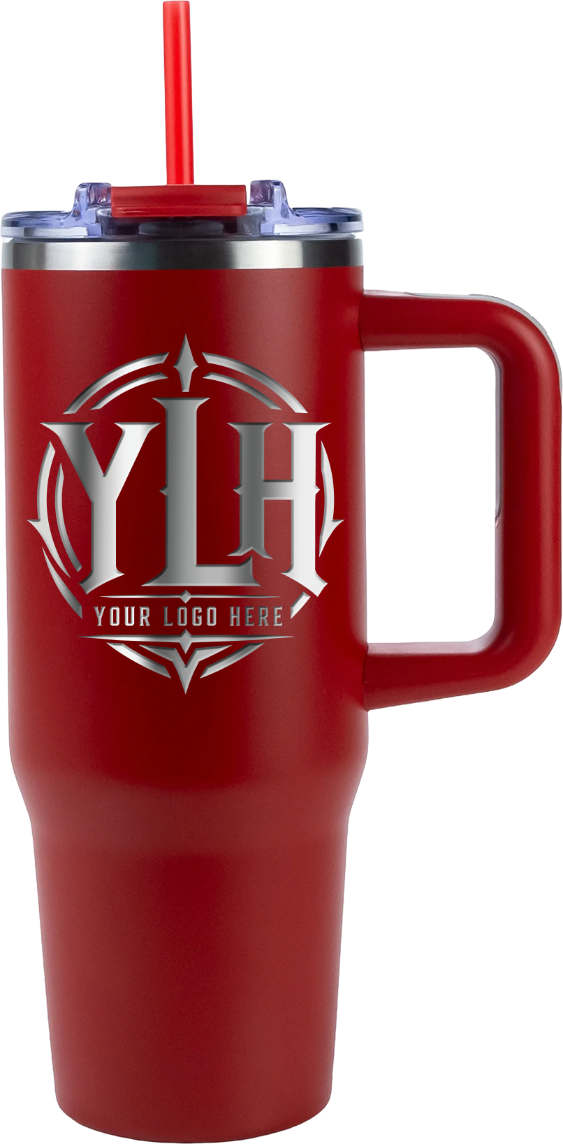 Your Brand Logo - Engraved - 30oz Big Swig Tumbler w/ Handle