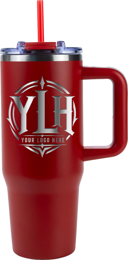 Your Brand Logo - Engraved - 30oz Big Swig Tumbler w/ Handle