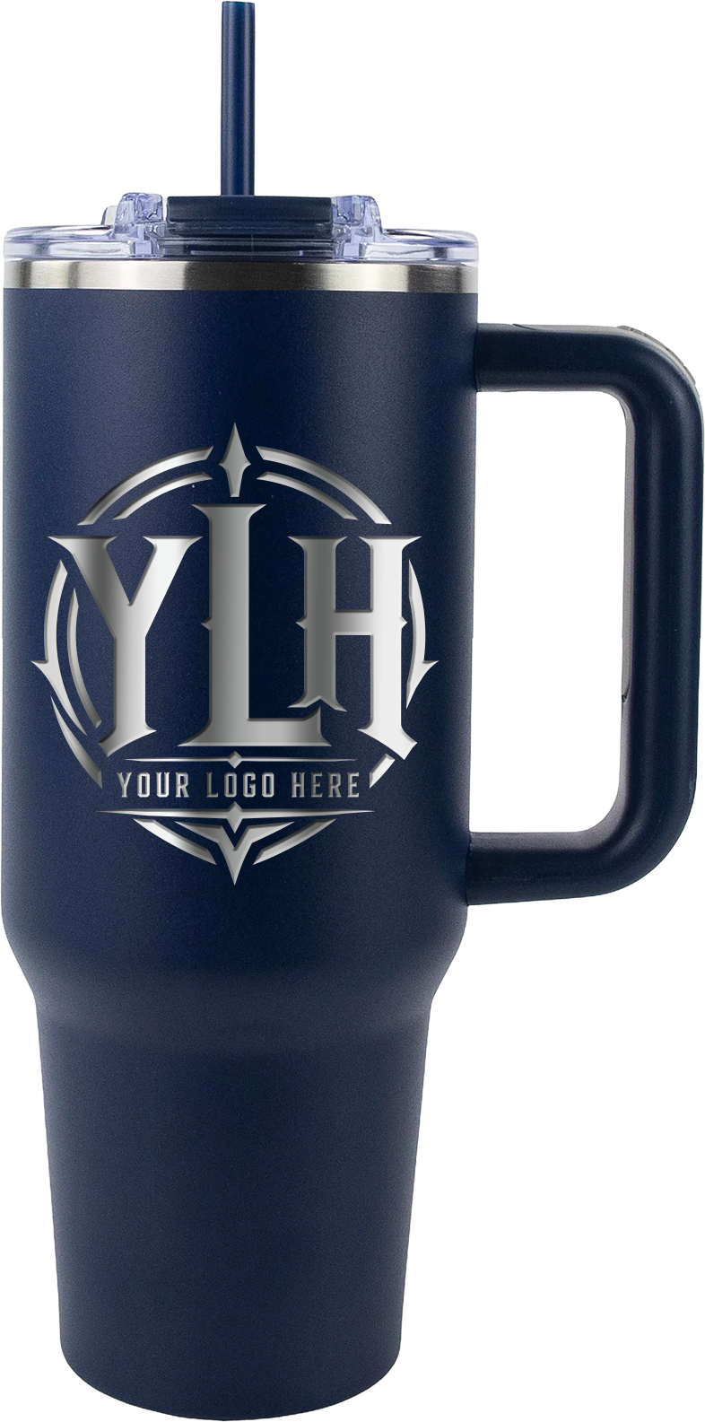Your Brand Logo - Engraved - 40oz Big Swig Tumbler w/ Handle