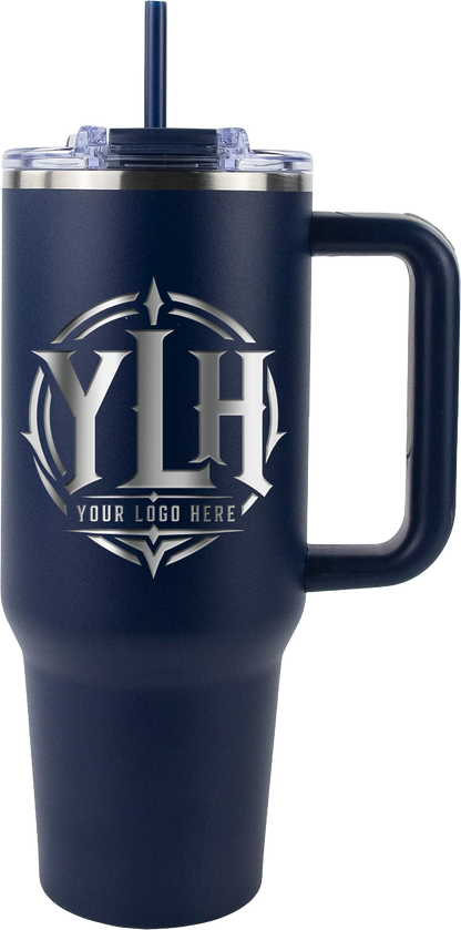 Your Brand Logo - Engraved - 40oz Big Swig Tumbler w/ Handle
