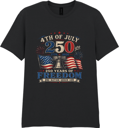 250 Years of Freedom Patriotic T-Shirt