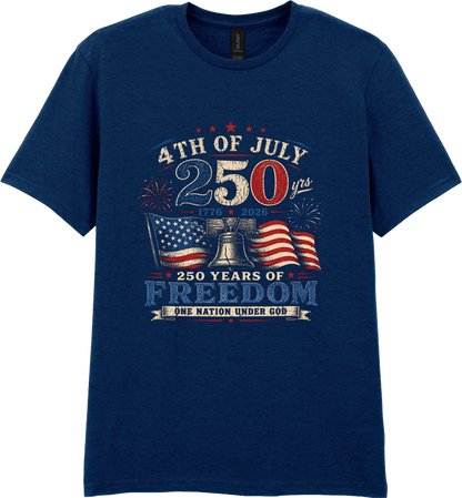250 Years of Freedom Patriotic T-Shirt