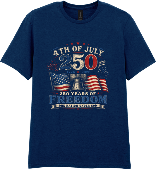 250 Years of Freedom Patriotic T-Shirt