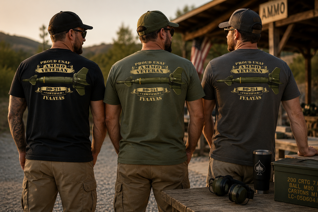 Proud USAF AMMO Veteran – DD-214 Certified Tee
