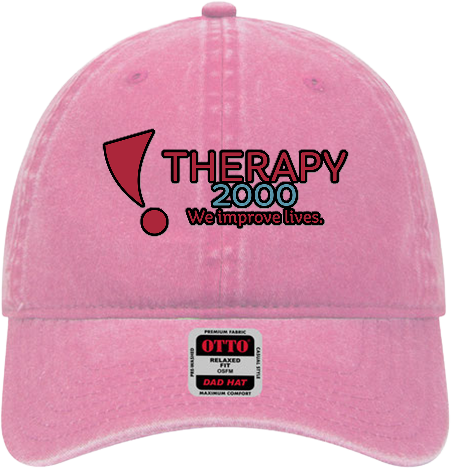 T2K Otto Unstructured Ball Cap Leatherette Full Color UV Printed Leatherette Logo