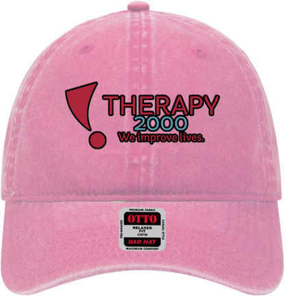 T2K Otto Unstructured Ball Cap Leatherette Full Color UV Printed Leatherette Logo