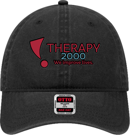 T2K Otto Unstructured Ball Cap Leatherette Full Color UV Printed Leatherette Logo