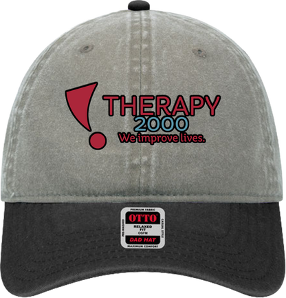 T2K Otto Unstructured Ball Cap Leatherette Full Color UV Printed Leatherette Logo