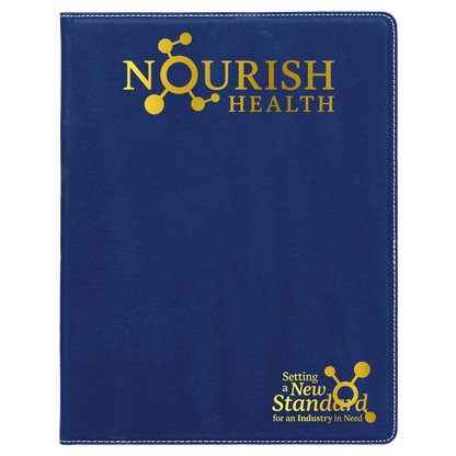 Nourish Health Leatherette Notebook – 8.5" x 11"