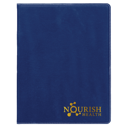 Nourish Health Leatherette Notebook – 8.5" x 11"