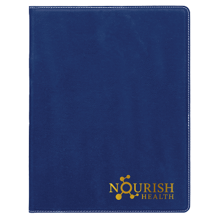 Nourish Health Leatherette Notebook – 8.5" x 11"