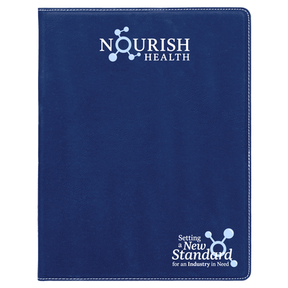Nourish Health Leatherette Notebook – 8.5" x 11"