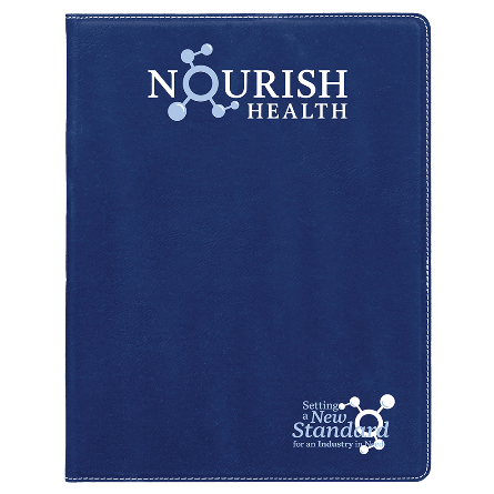 Nourish Health Leatherette Notebook – 8.5" x 11"