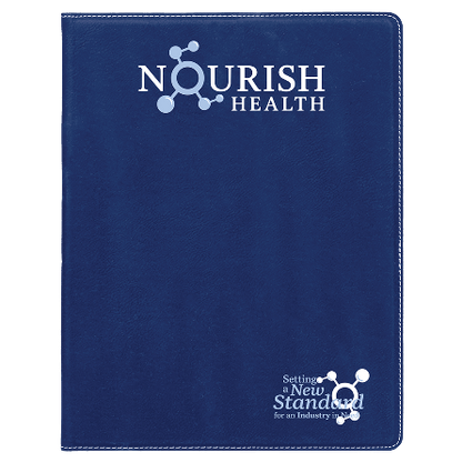 Nourish Health Leatherette Notebook – 8.5" x 11"