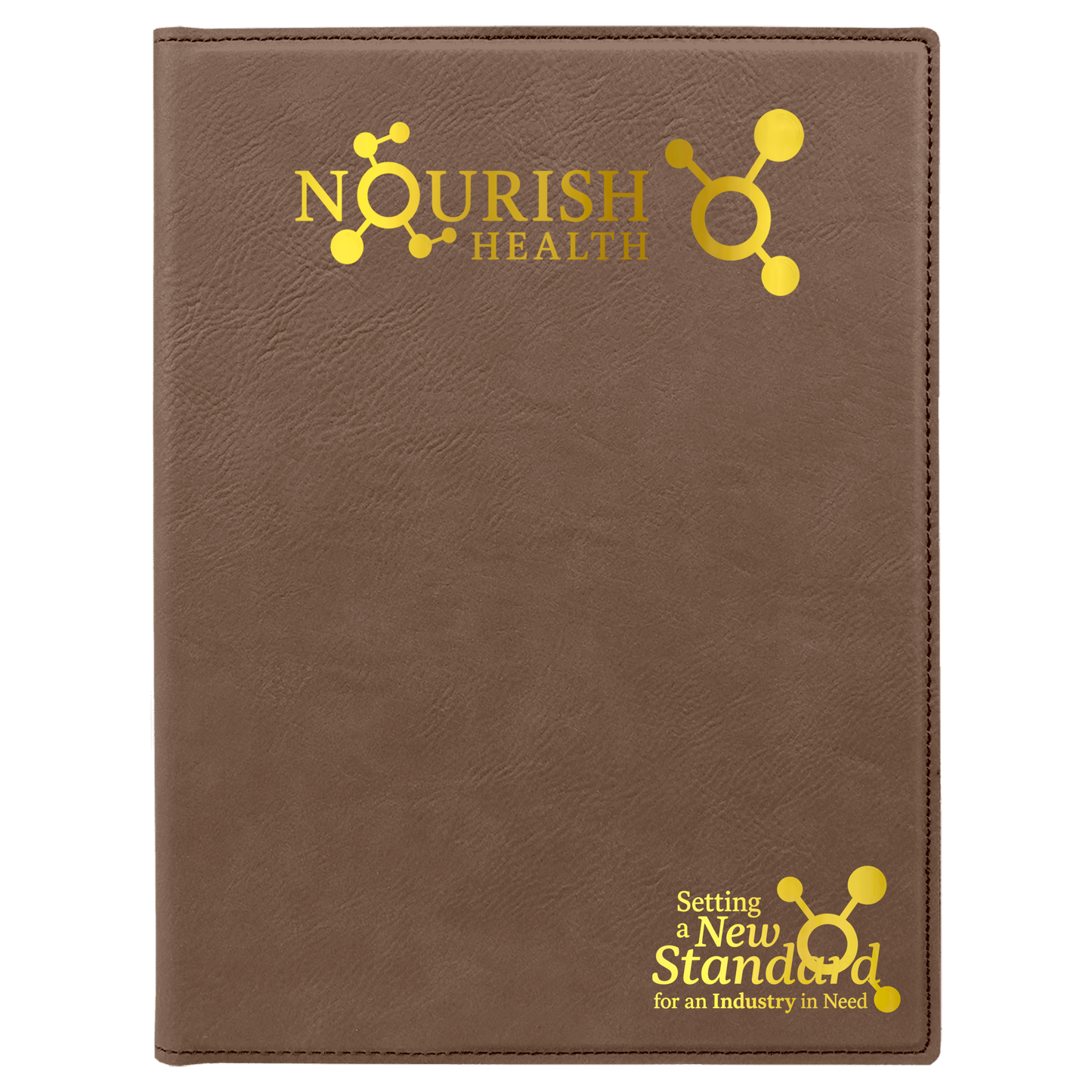 Nourish Health Leatherette Notebook – 8.5" x 11"