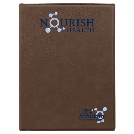 Nourish Health Leatherette Notebook – 8.5" x 11"