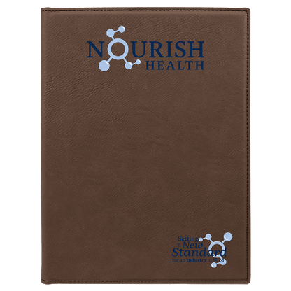 Nourish Health Leatherette Notebook – 8.5" x 11"