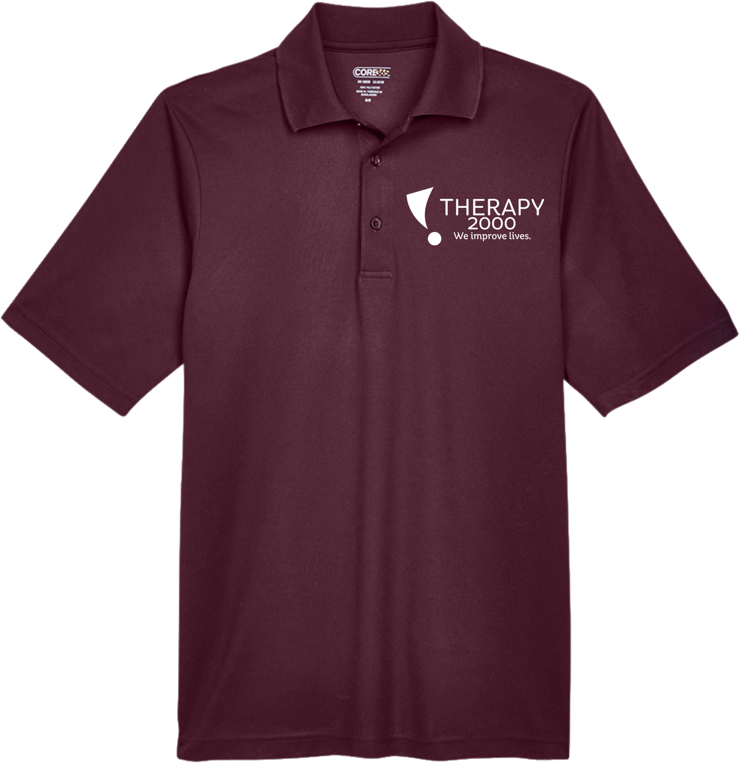 Therapy 2K Mens CORE365 Performance Polo
