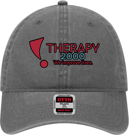 T2K Otto Unstructured Ball Cap Leatherette Full Color UV Printed Leatherette Logo