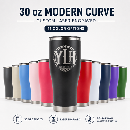 Your Brand Logo - Engraved - 30 oz Modern Curve Tumbler