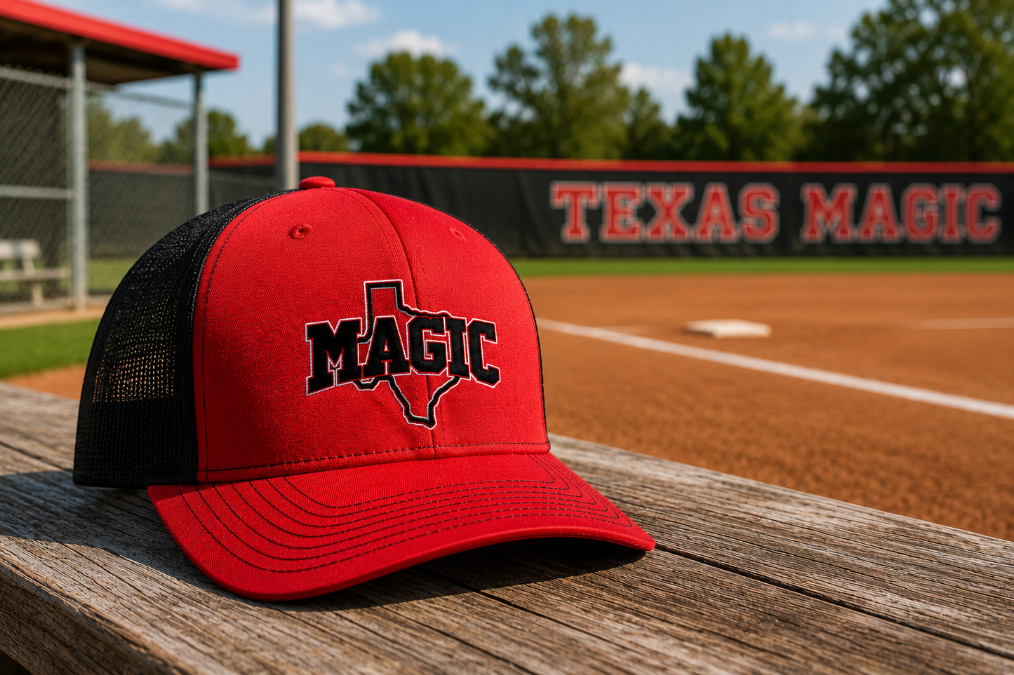 Texas Magic Richardson 112 Trucker Hat | Texas Outline Logo