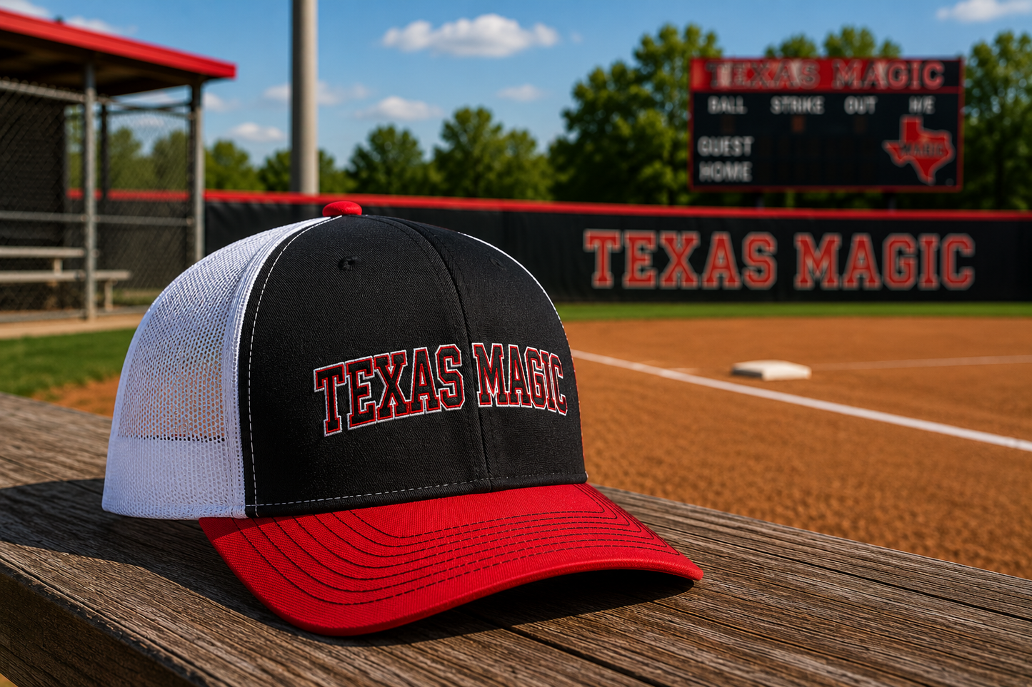 Texas Magic Richardson 112 Trucker Hat | Texas Magic Stretched Logo