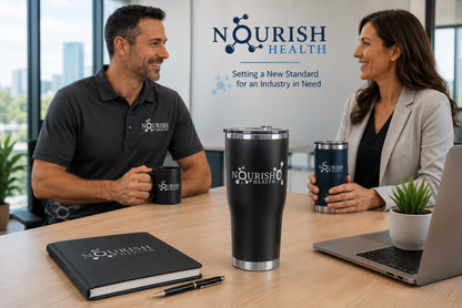 Nourish Logo 30oz Engraved Tumbler