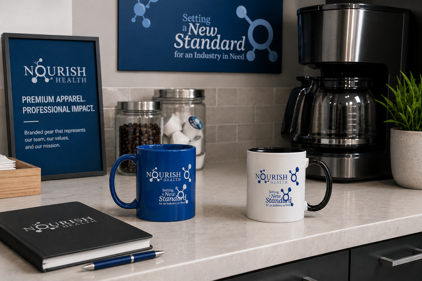 Nourish Health Logo Coffee Mug