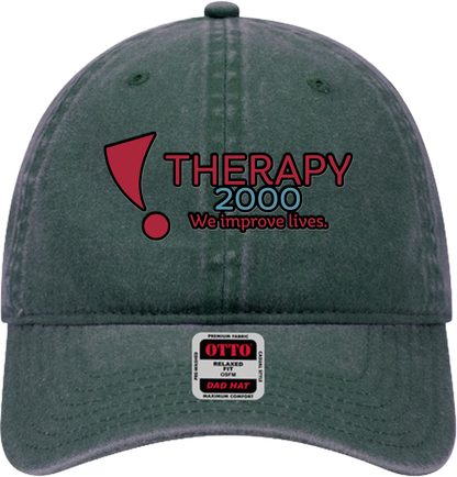 T2K Otto Unstructured Ball Cap Leatherette Full Color UV Printed Leatherette Logo