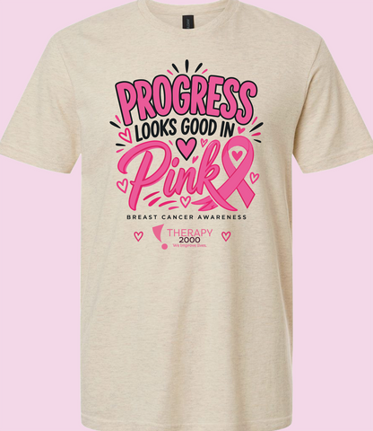 T2K Progress Looks Good in Pink Breast Cancer Awareness Tee