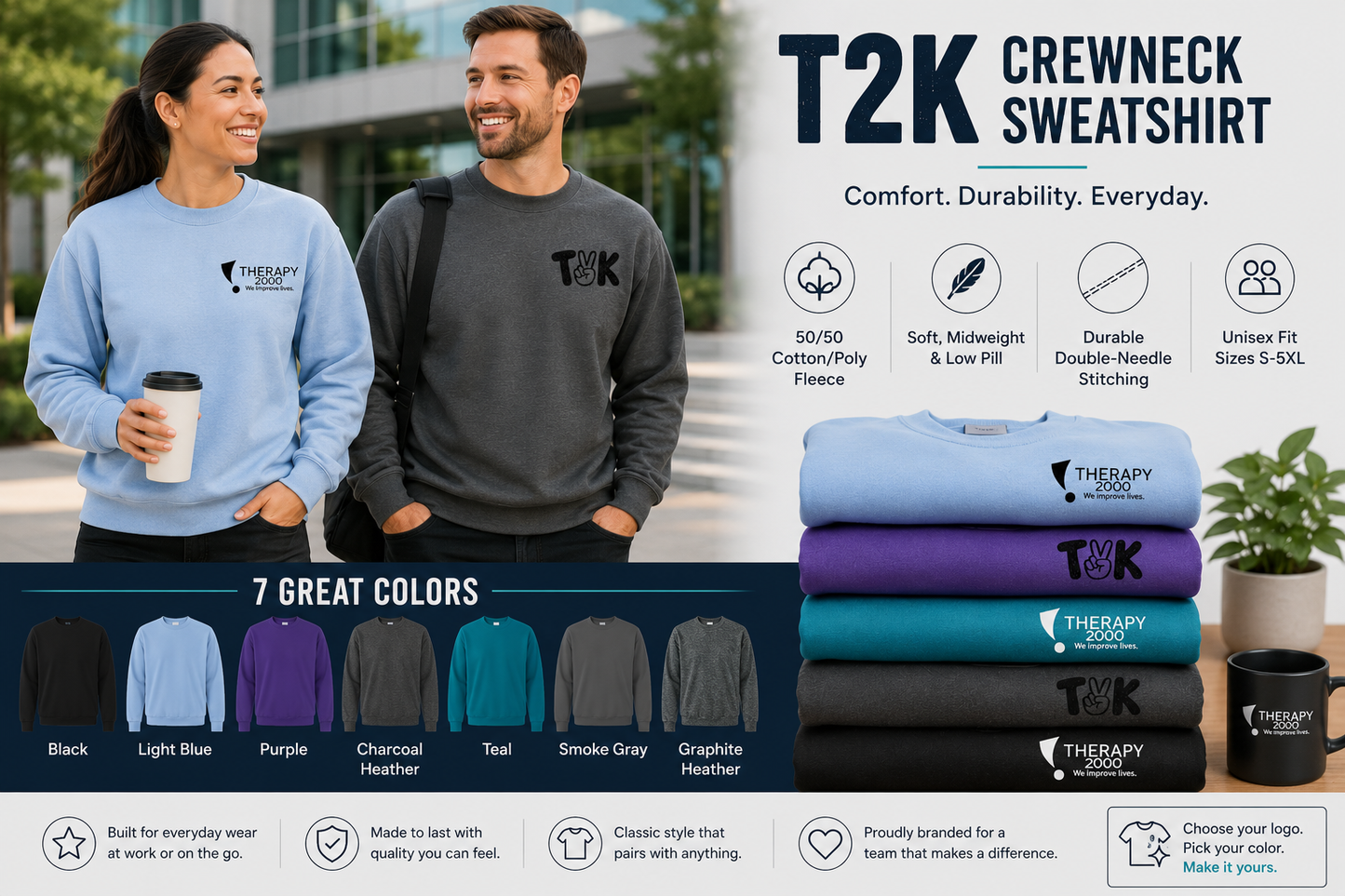 Therapy 2000 Crew Neck Sweatshirt