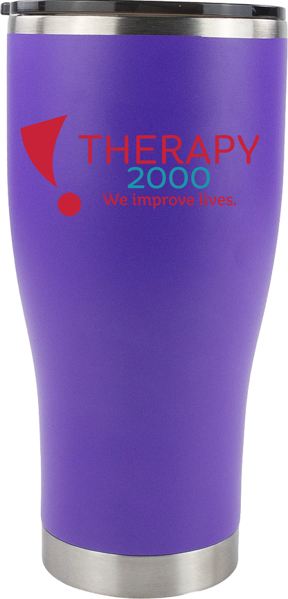 Therapy 2K 30 oz UV Printed Color Logo Modern Curve Tumbler