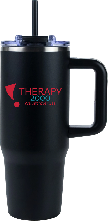 Therapy 2000 30oz Big Swig Tumbler with Handle – Full Color UV Printed Logo