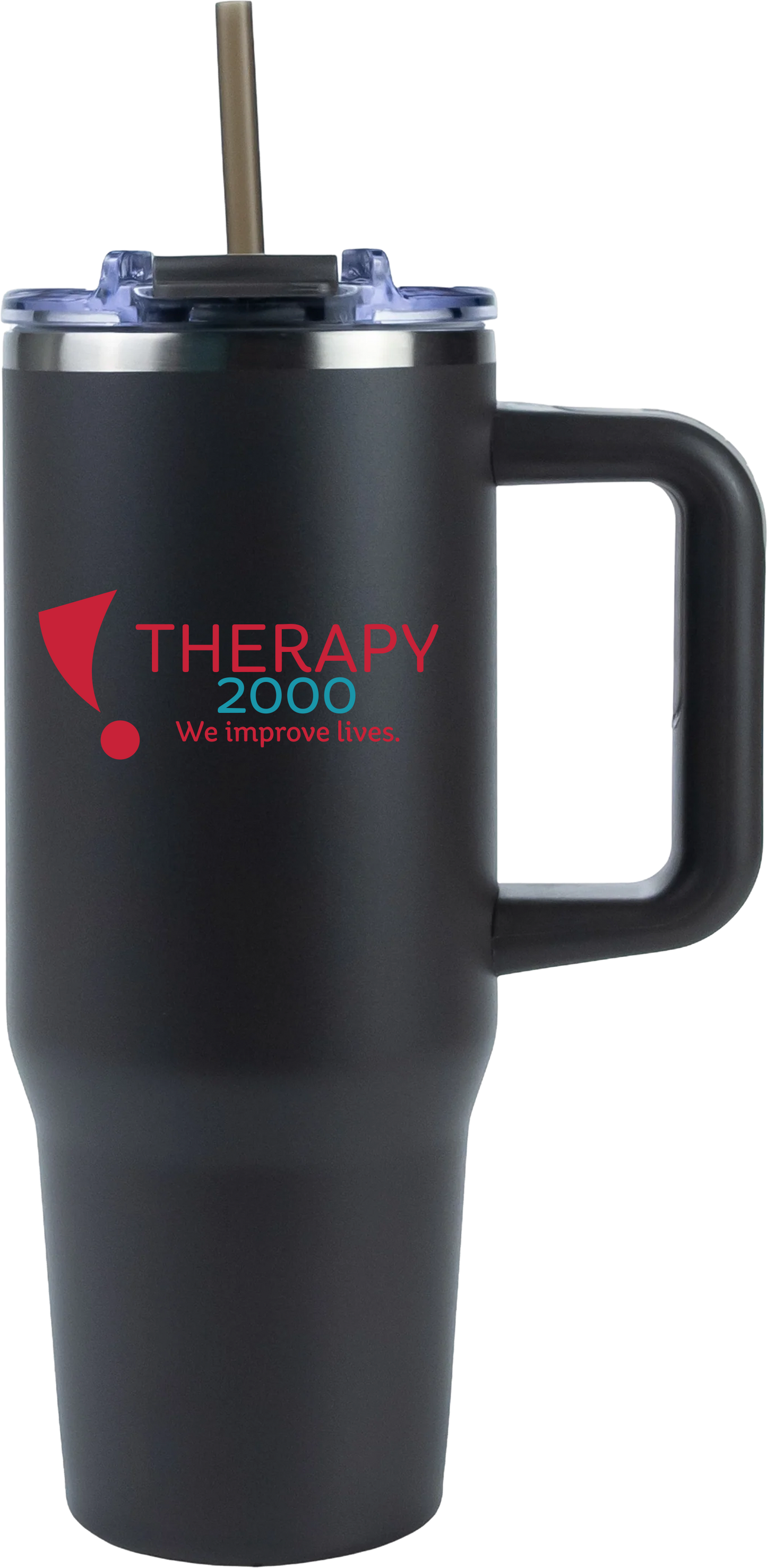 Therapy 2000 30oz Big Swig Tumbler with Handle – Full Color UV Printed Logo