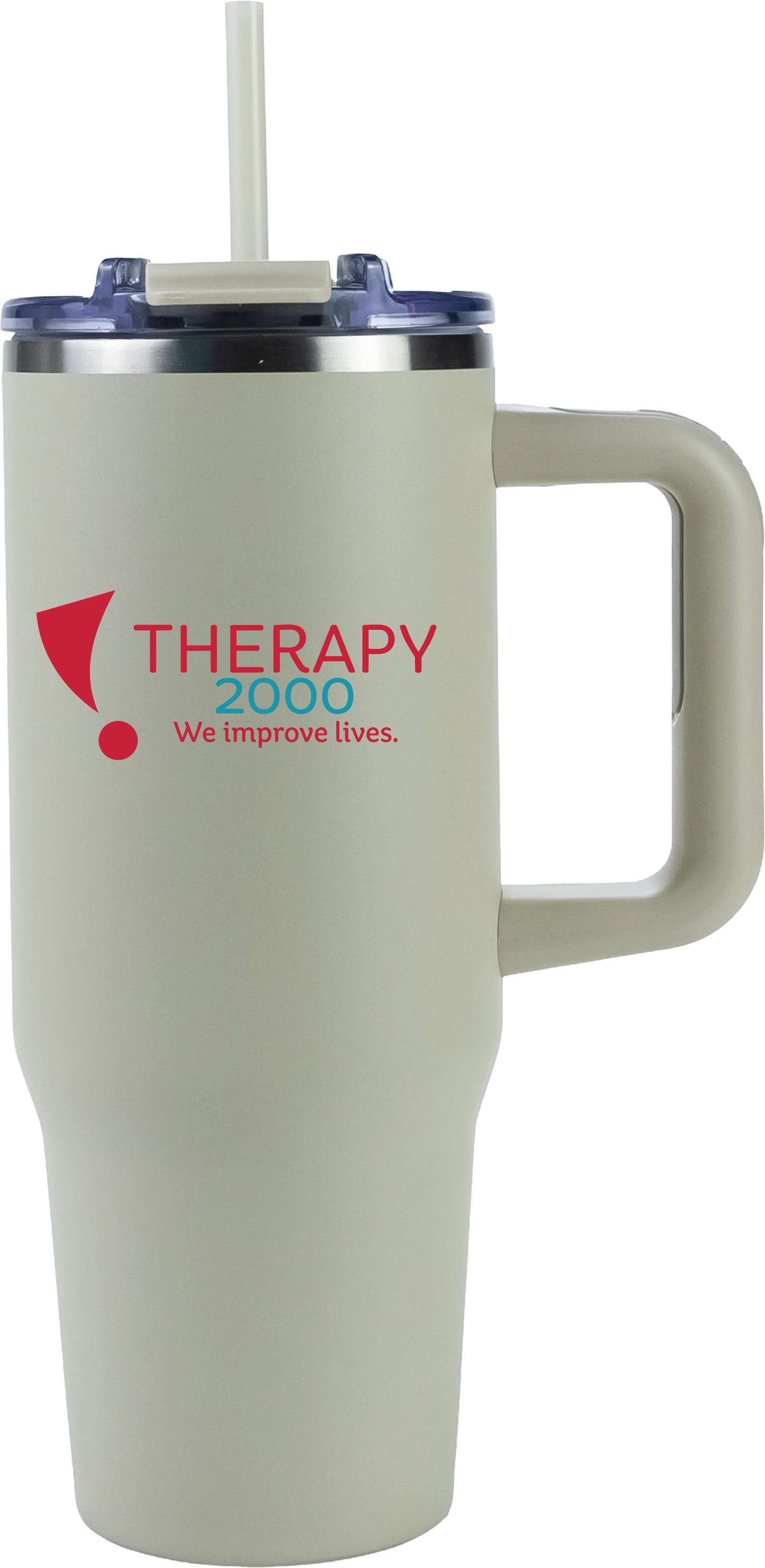 Therapy 2000 30oz Big Swig Tumbler with Handle – Full Color UV Printed Logo
