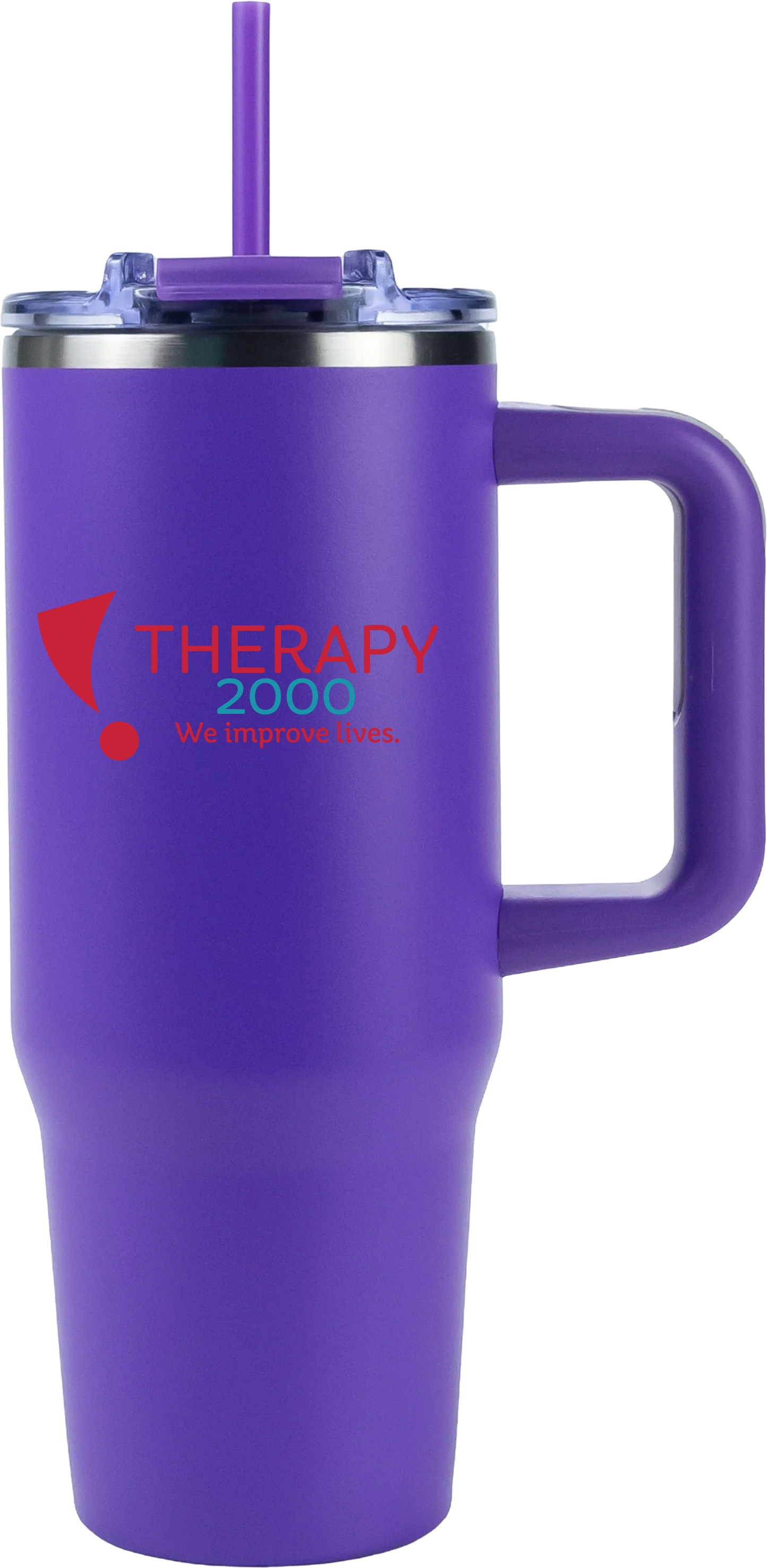 Therapy 2000 30oz Big Swig Tumbler with Handle – Full Color UV Printed Logo