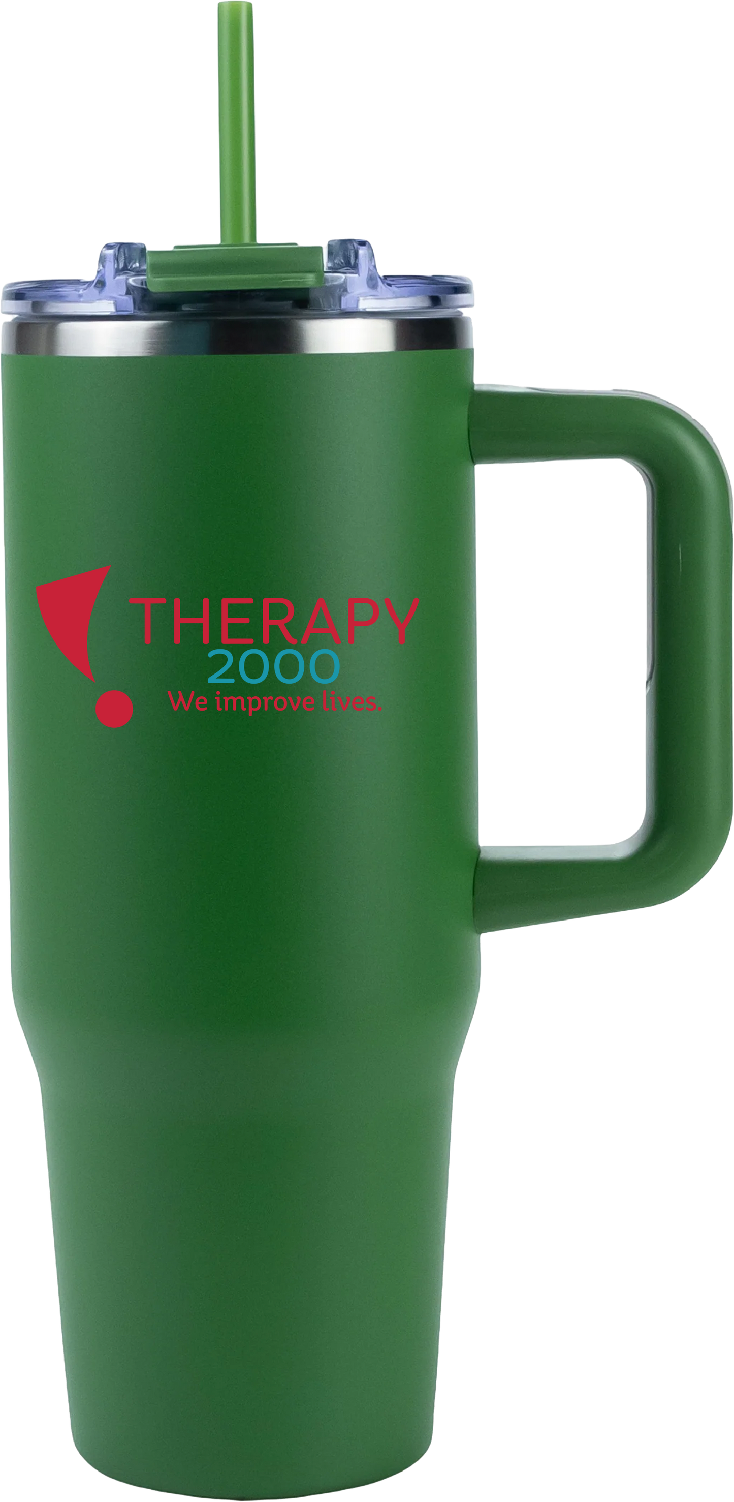 Therapy 2000 30oz Big Swig Tumbler with Handle – Full Color UV Printed Logo