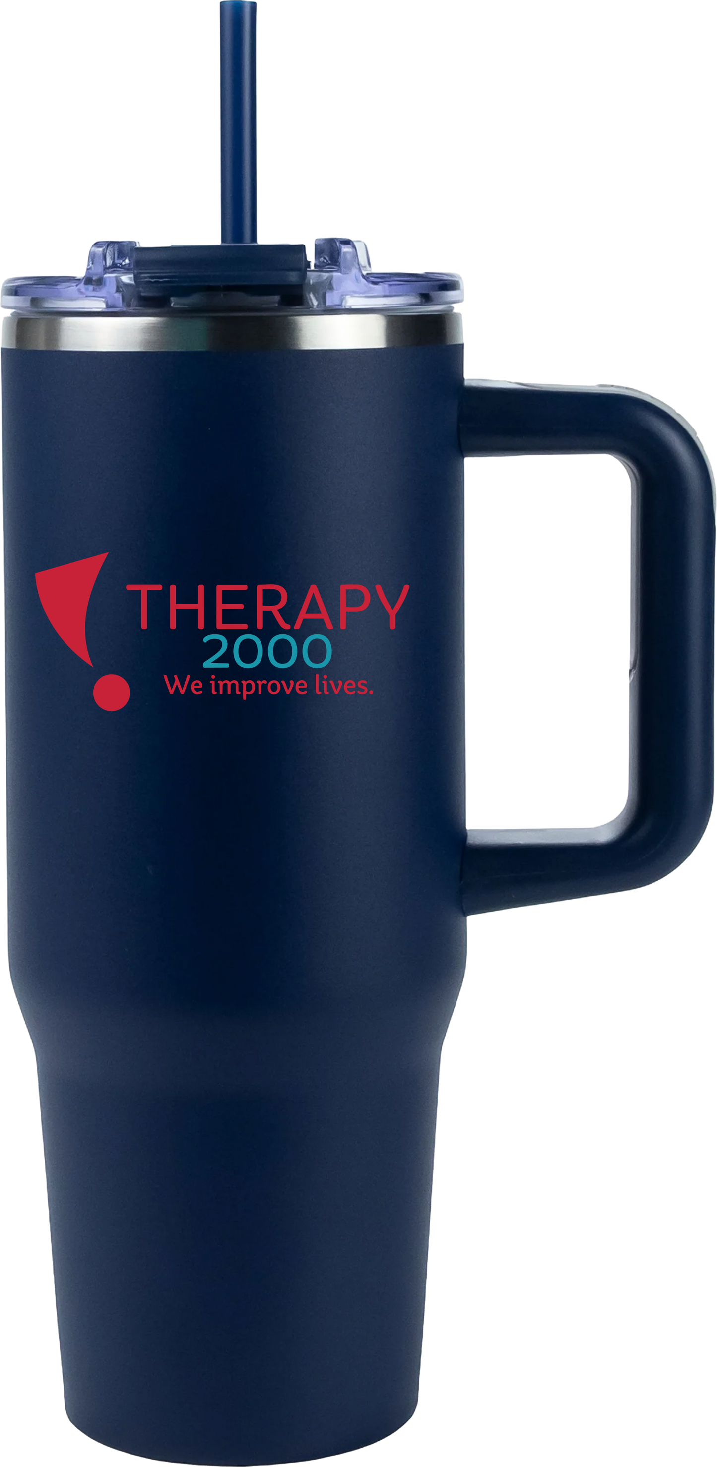Therapy 2000 30oz Big Swig Tumbler with Handle – Full Color UV Printed Logo