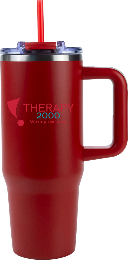 Therapy 2000 30oz Big Swig Tumbler with Handle – Full Color UV Printed Logo