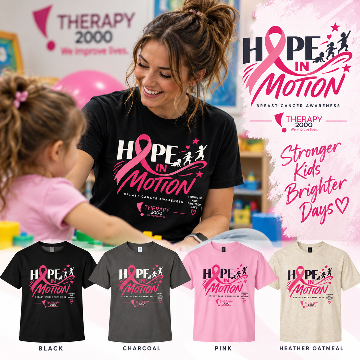 T2K Hope in Motion Breast Cancer Awareness Tee