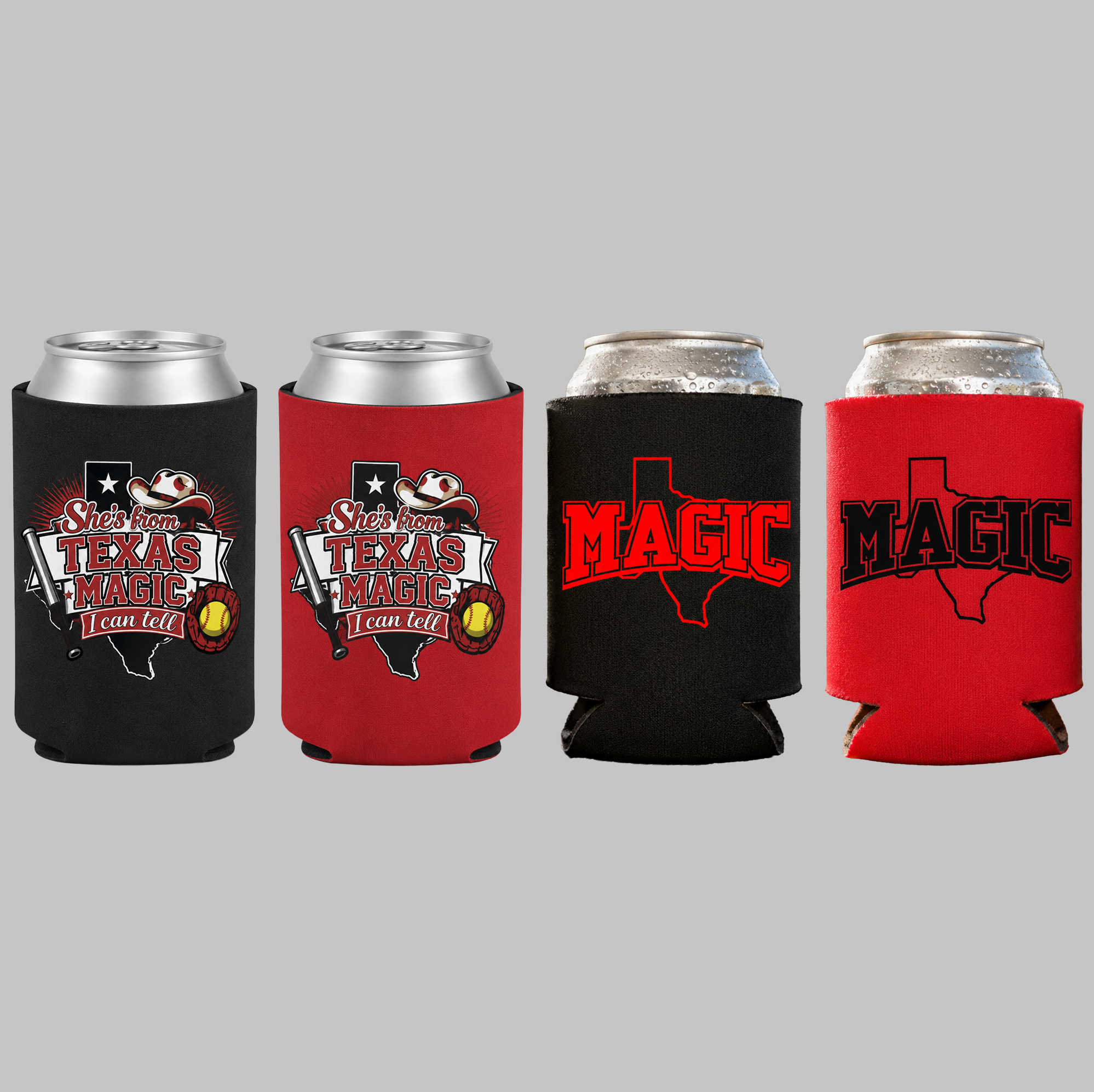 Texas Magic Can Koozie