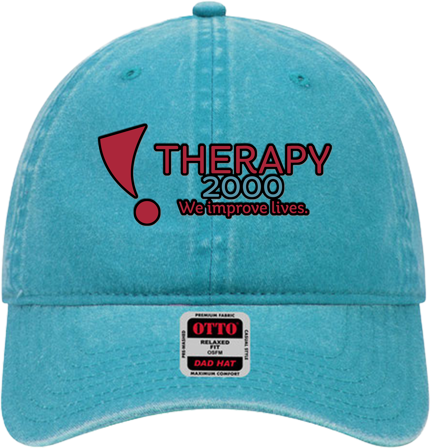 T2K Otto Unstructured Ball Cap Leatherette Full Color UV Printed Leatherette Logo